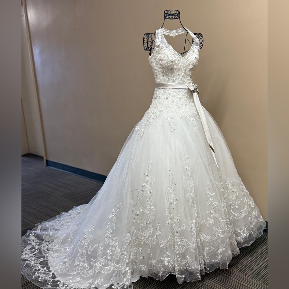 Casablanca Bridal Gown with Lace Details